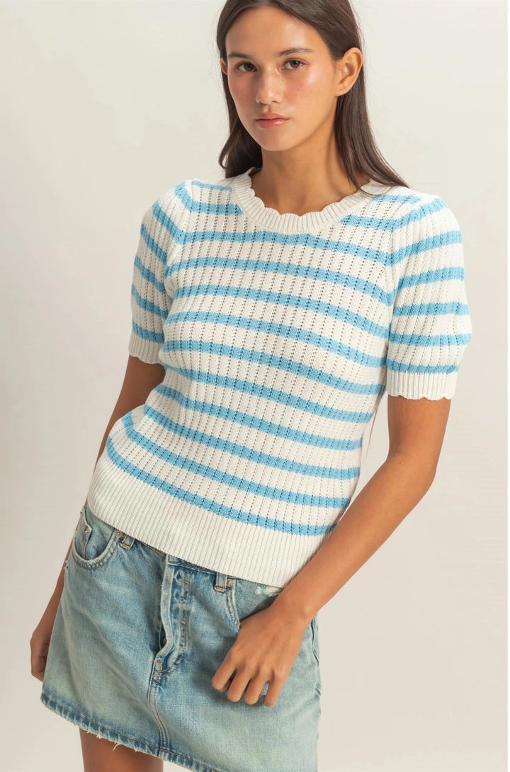 Ocean Breeze Striped Top