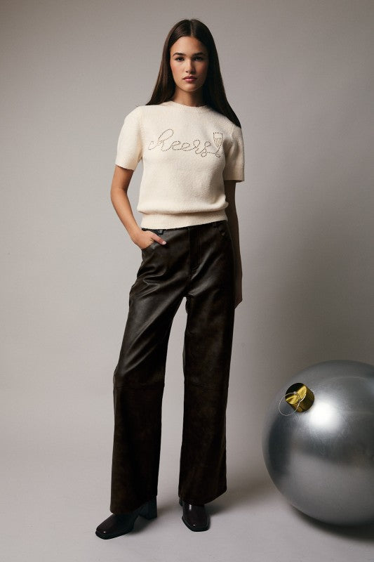 Winslow Wide Leg Faux Leather Pants