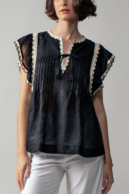 Ginny Flutter Sleeve Top