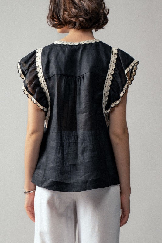 Ginny Flutter Sleeve Top