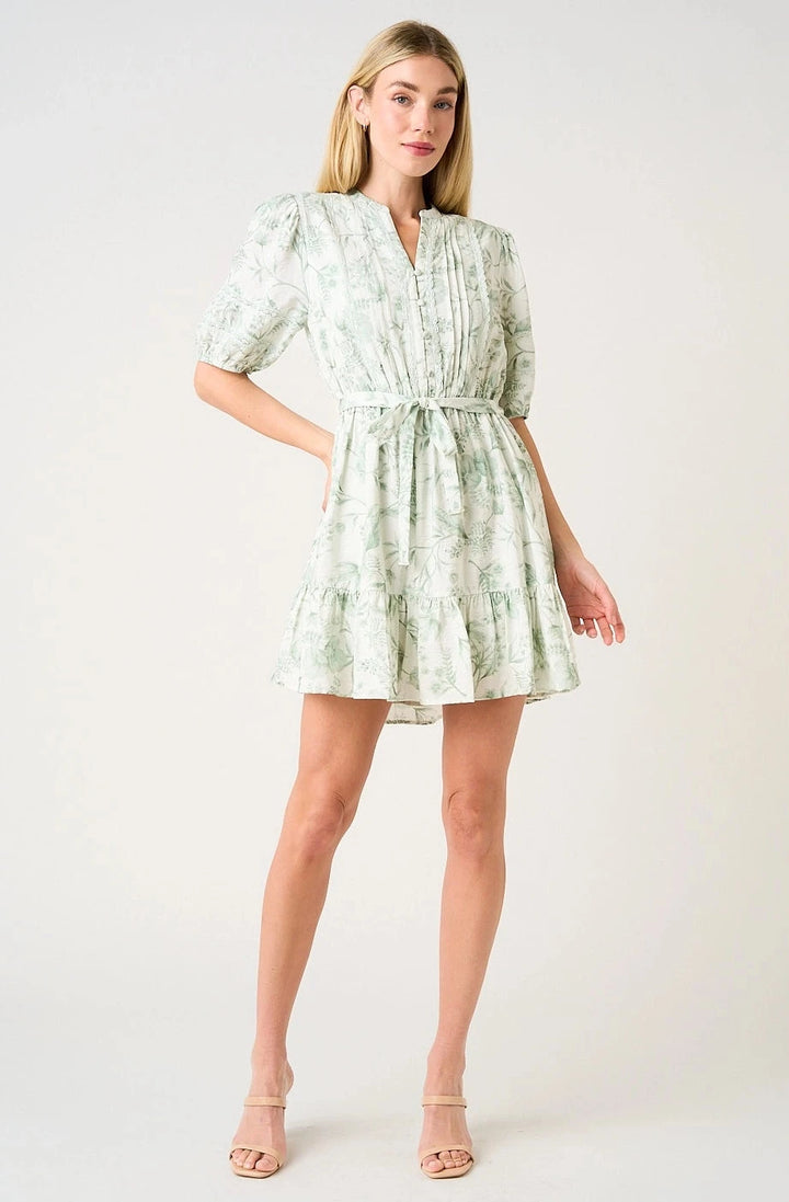Sylvie Balloon Sleeve Mini Dress