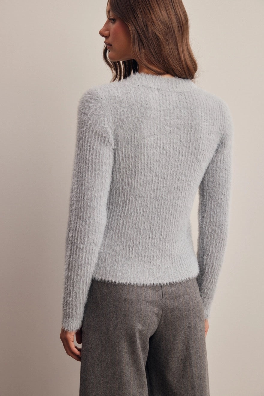 Viola Brushed Rib Knit Sweater