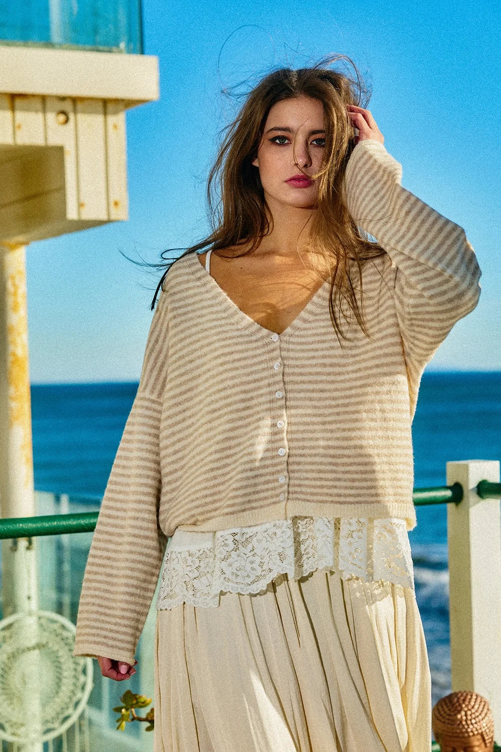 Zoey Stripe Cardigan