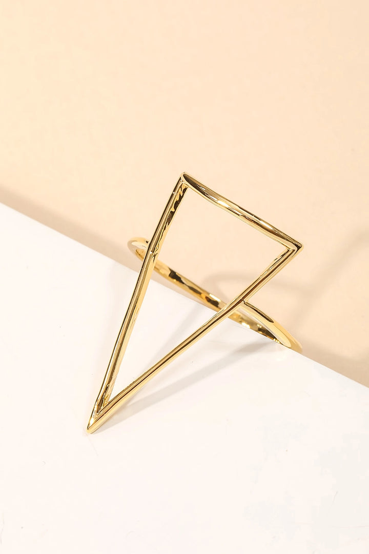 Triangular Cutout Ring - Gold