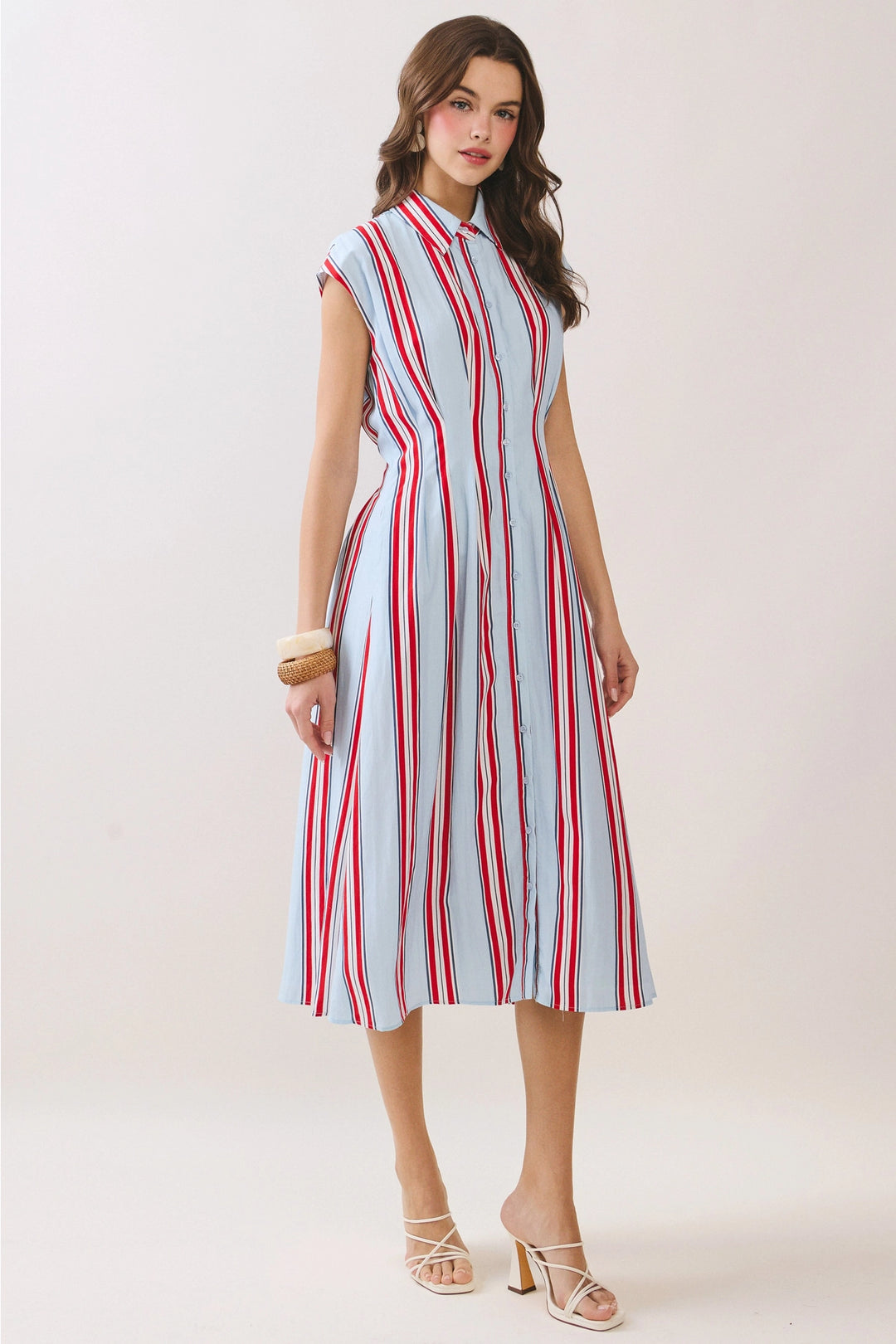 Nora Button Down Midi