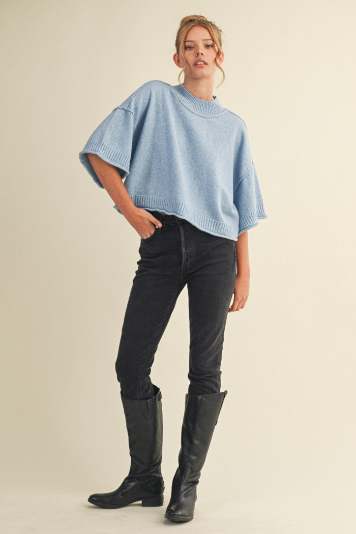 Nadia Mock Neck Sweater