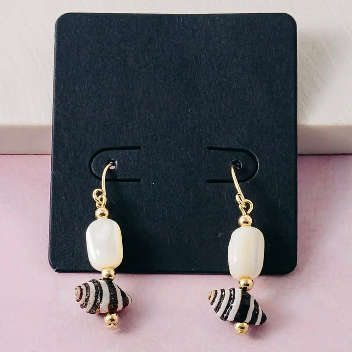 Spiral Sea Shell Earrings