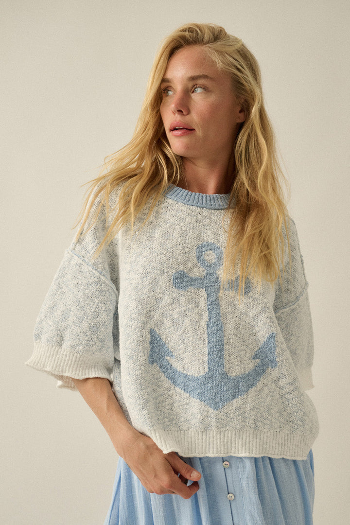 Anchor Sweater Top