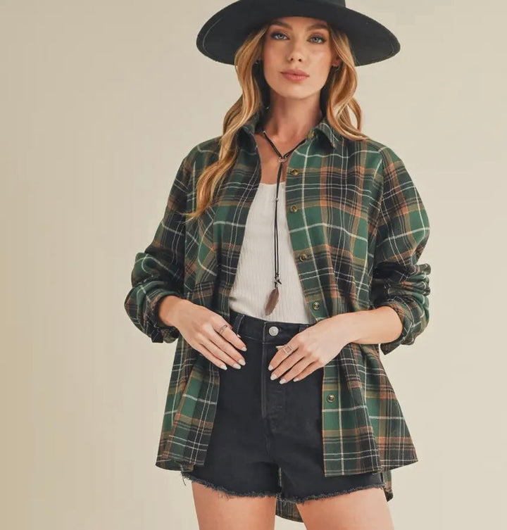 Lizzie Flannel Top