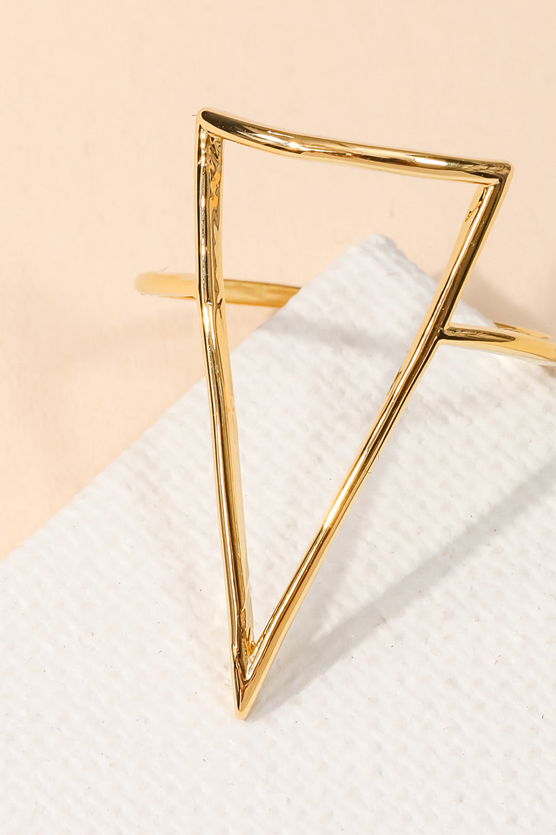 Triangular Cutout Ring - Gold