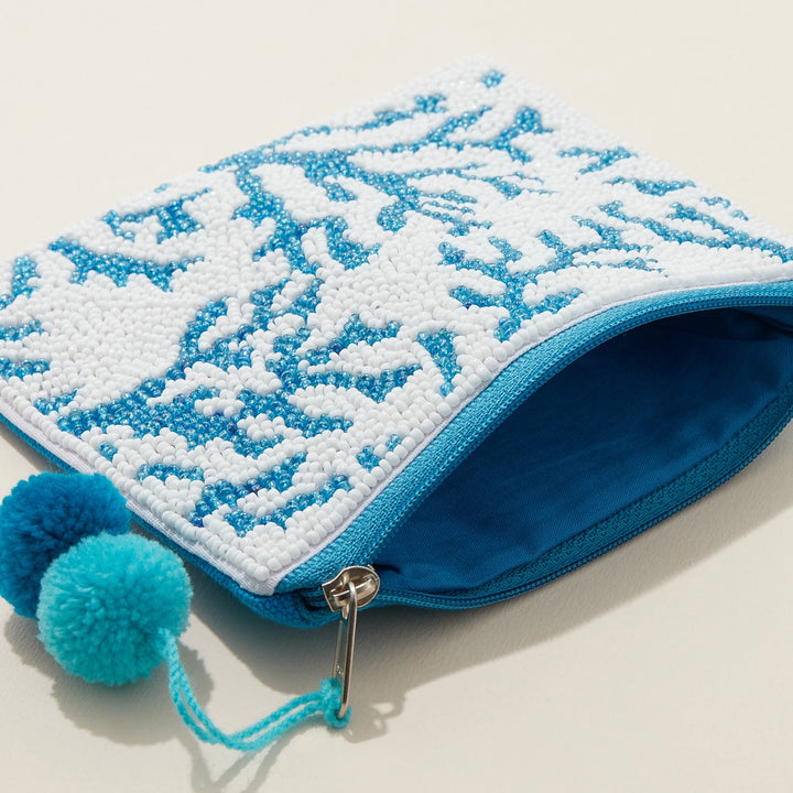 Sea Corals Beaded Pouch