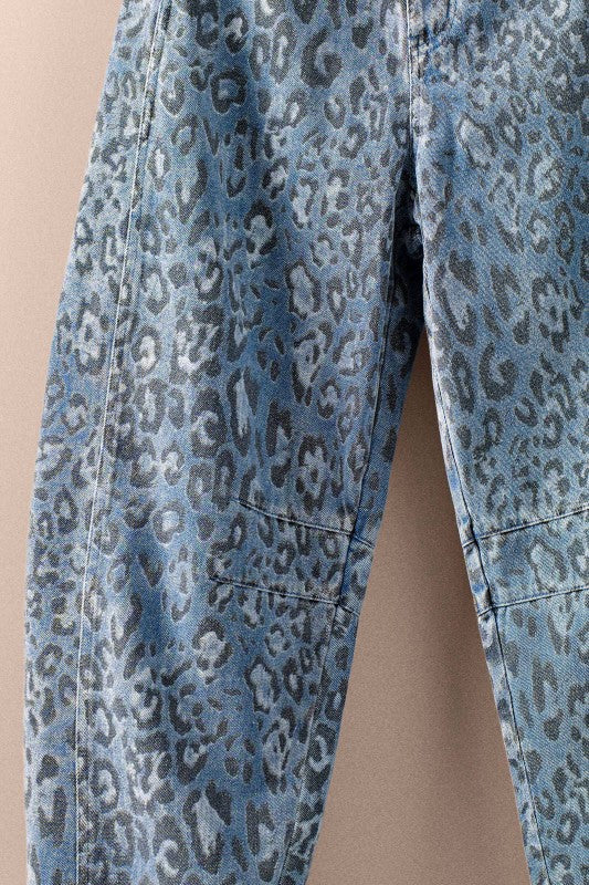 Blaze Blue Leopard Jeans – Eve's Revolution