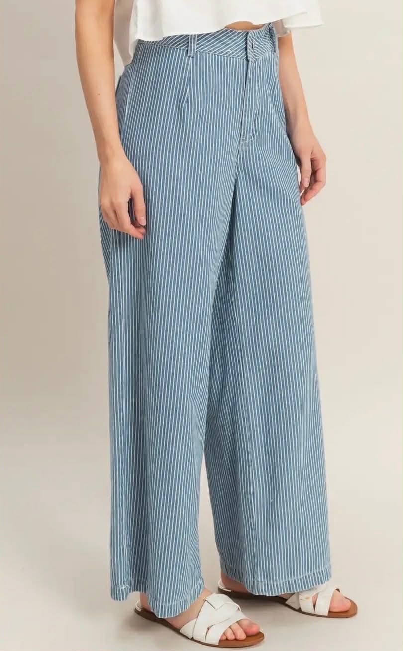 Anya Striped Denim