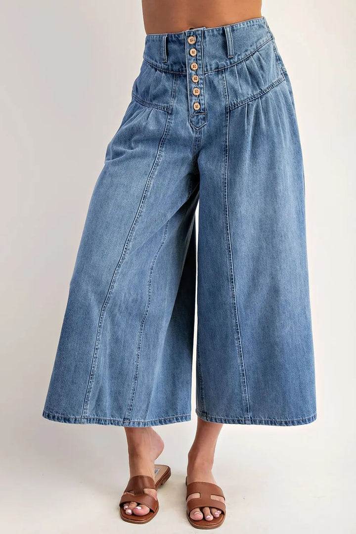 Morgan Denim Culottes