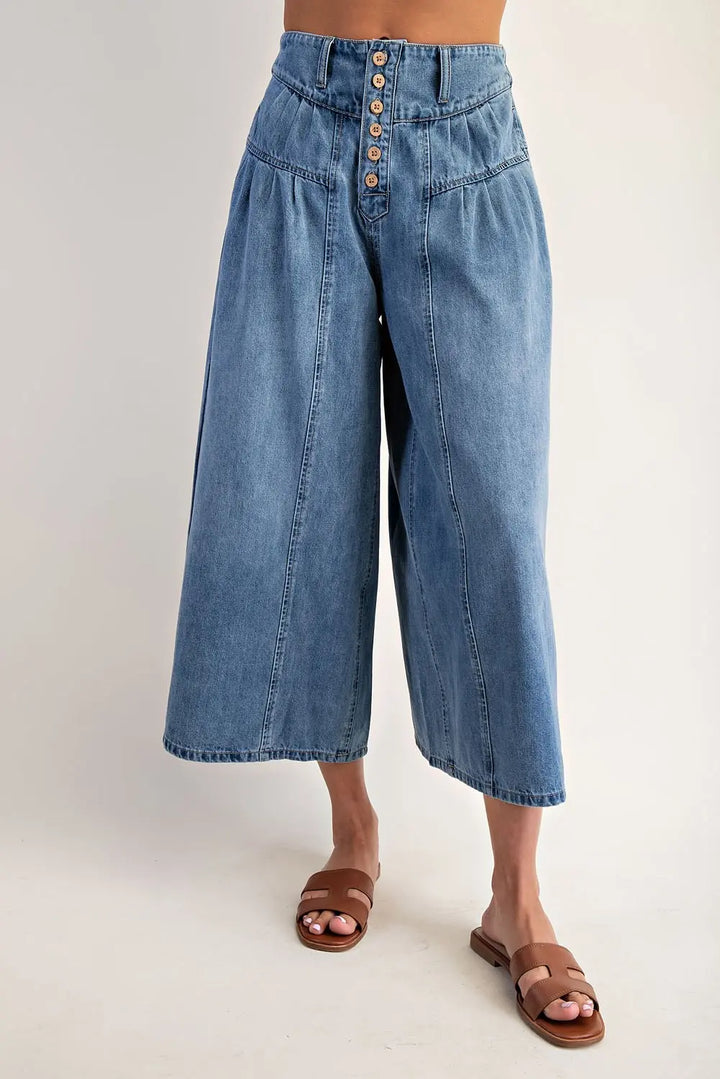 Morgan Denim Culottes