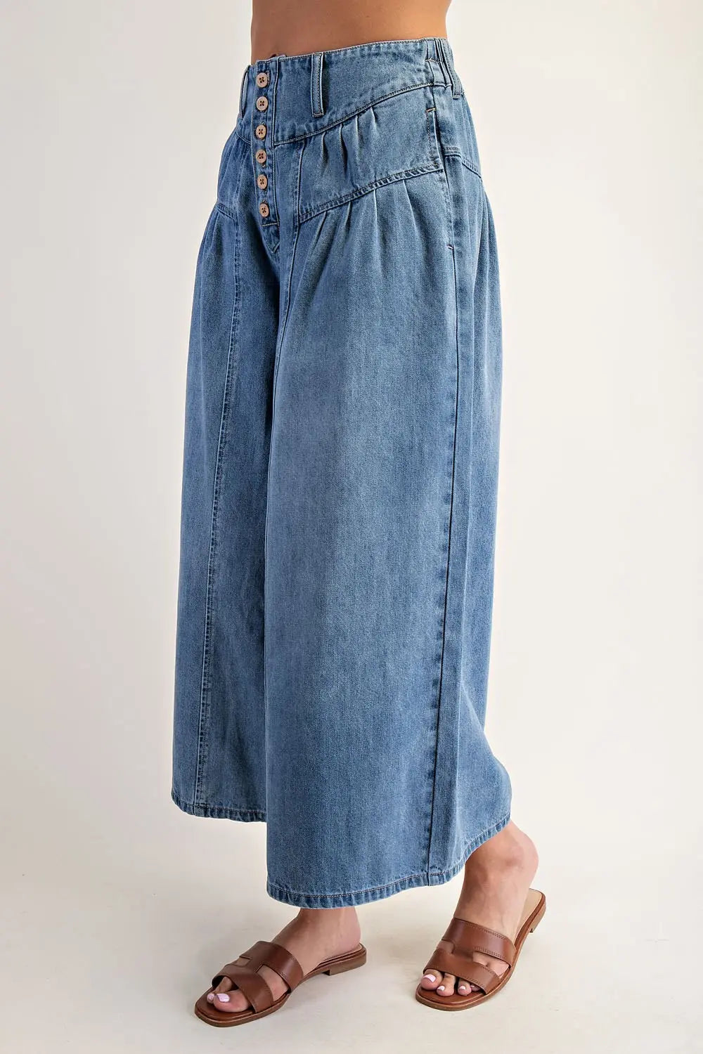 Morgan Denim Culottes