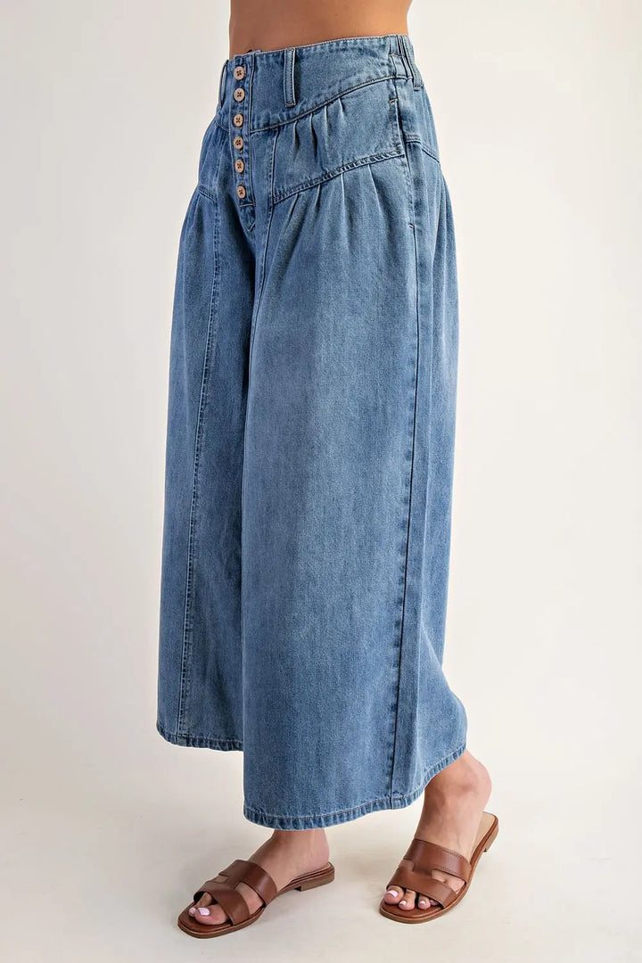 Morgan Denim Culottes