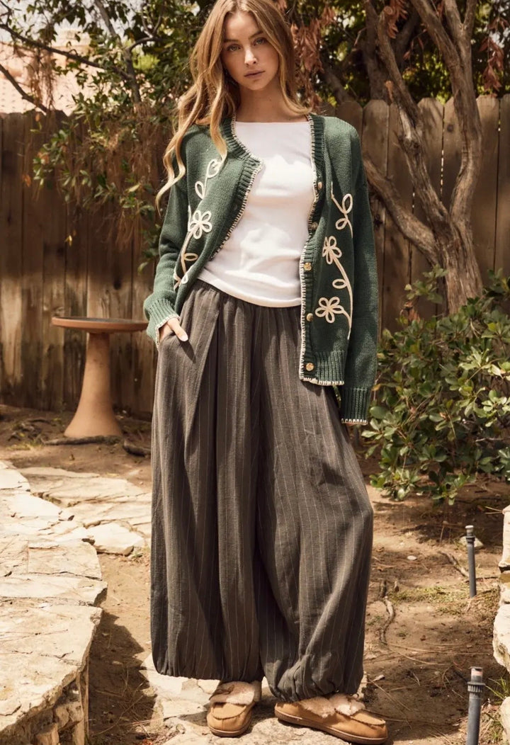 Penny Striped Balloon Pants