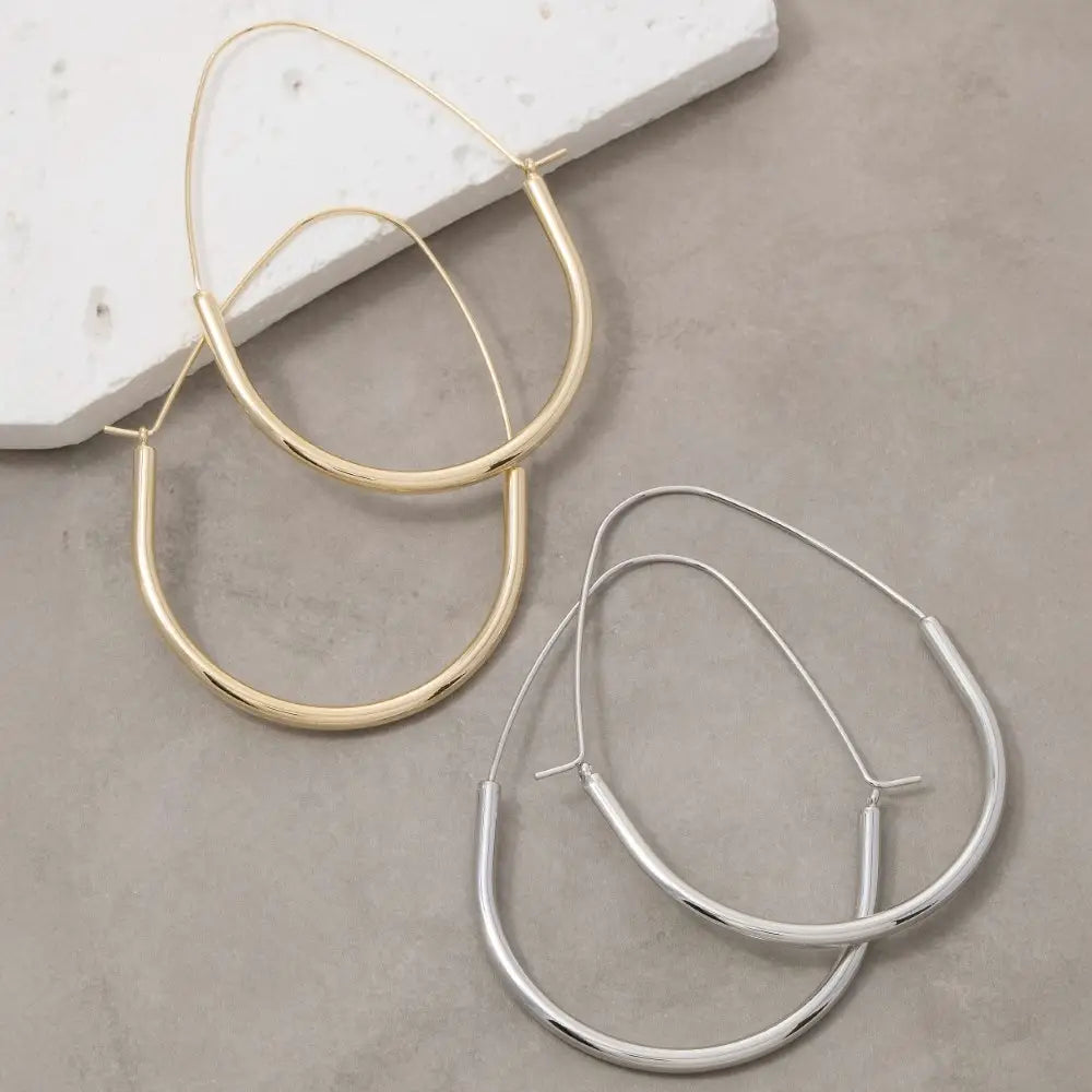 Teardrop Hoops