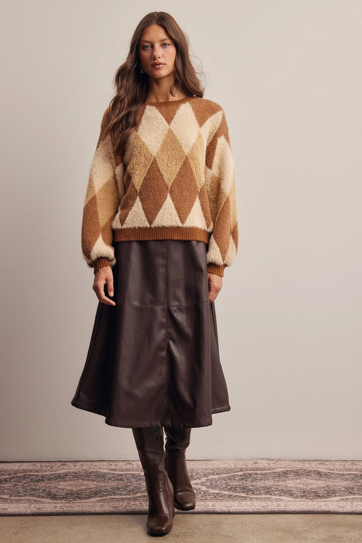 Luella Argyle Sweater