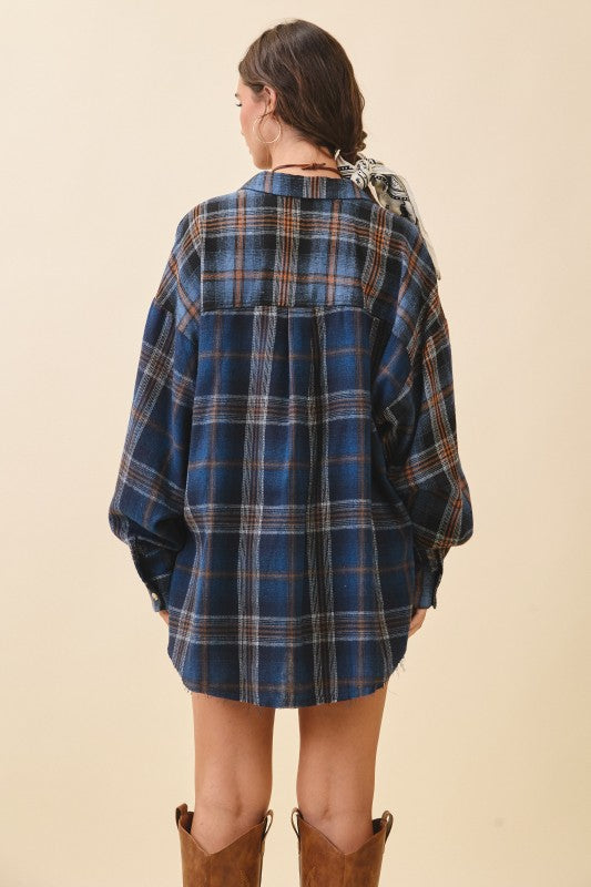 Elsa Plaid Flannel Top