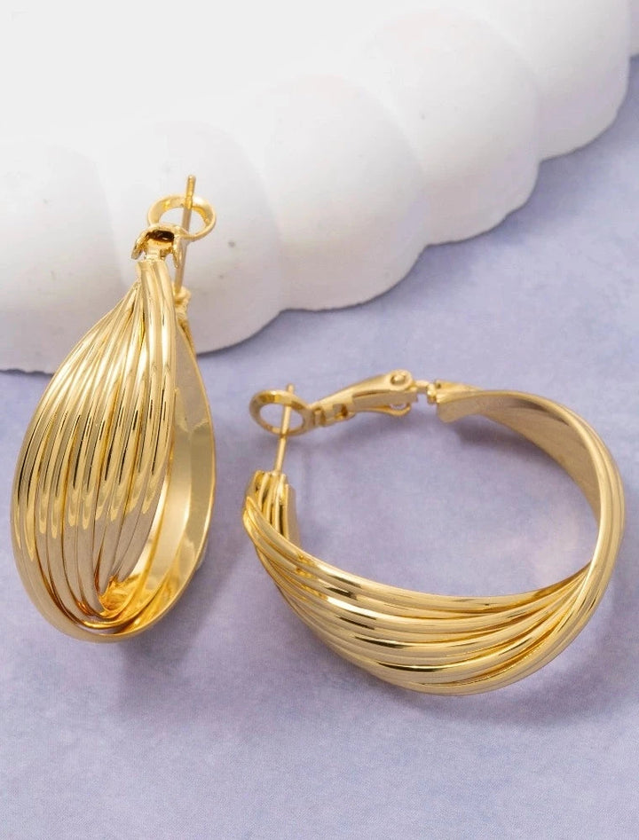 Twisted Hoop Earrings