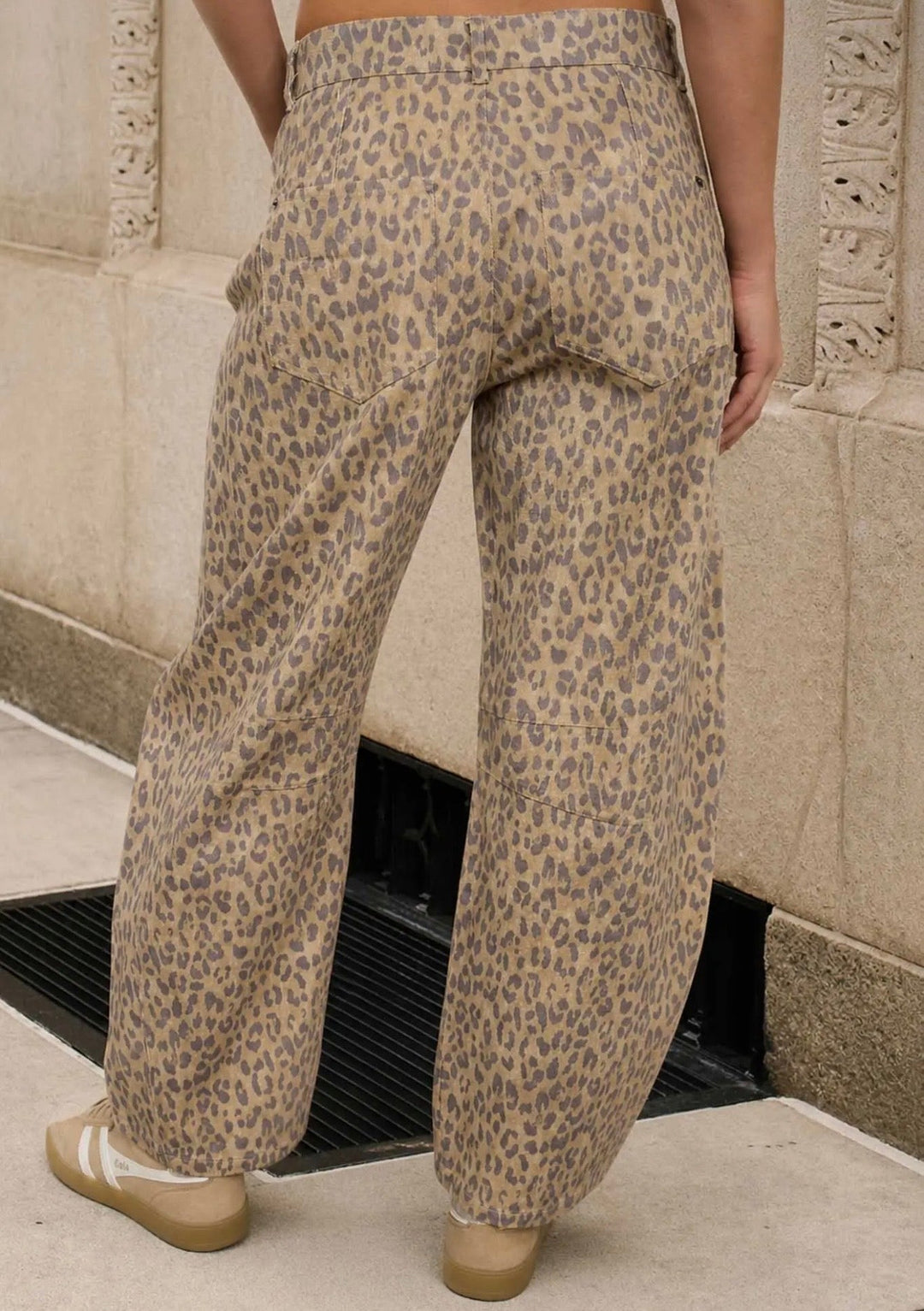 Blythe Leopard Barrel Jeans