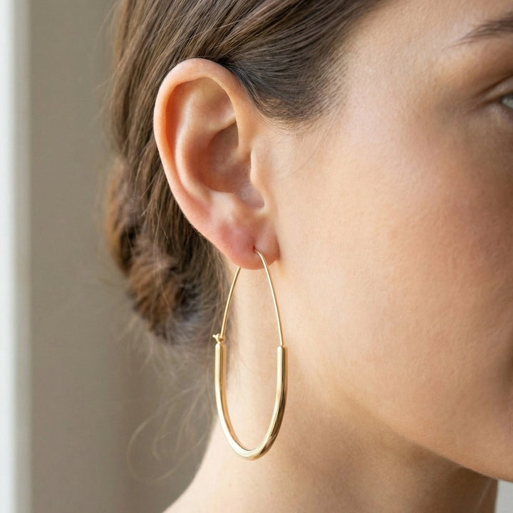 Teardrop Hoops