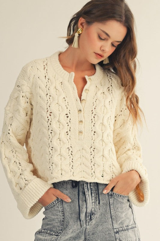 Tulip Cable Sweater