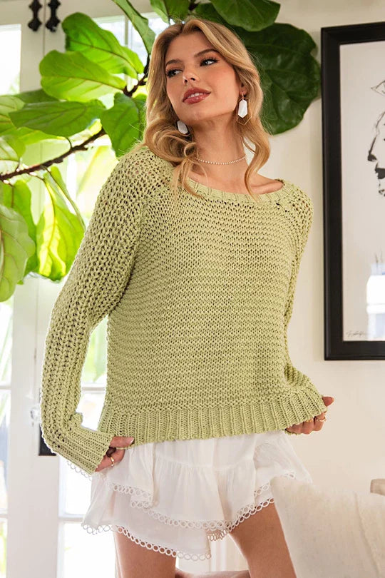 Courtney Crochet Sweater