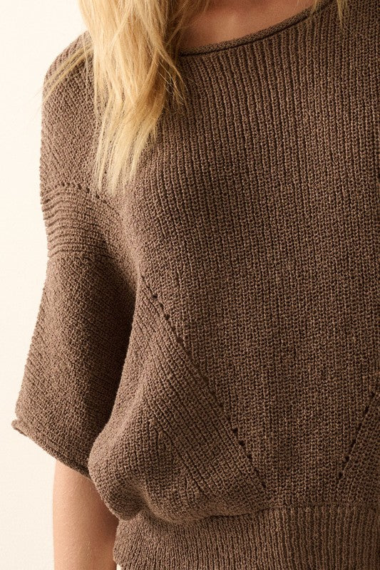 Olivia Ribbed Knit Sweater