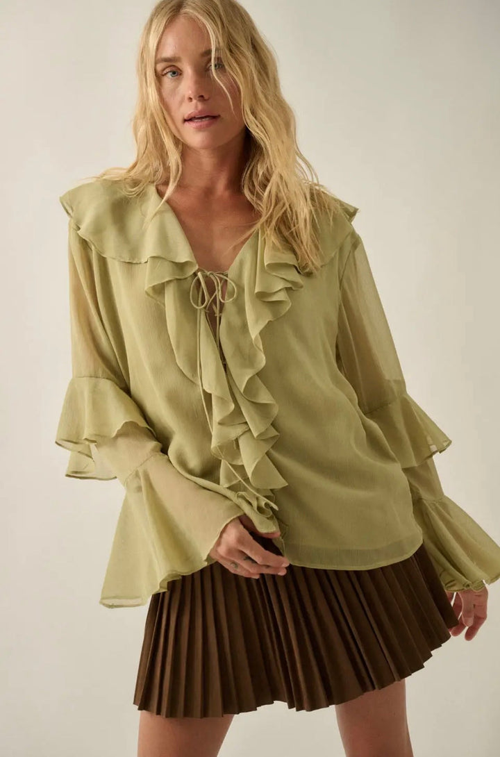Poet Sheer Chiffon Blouse