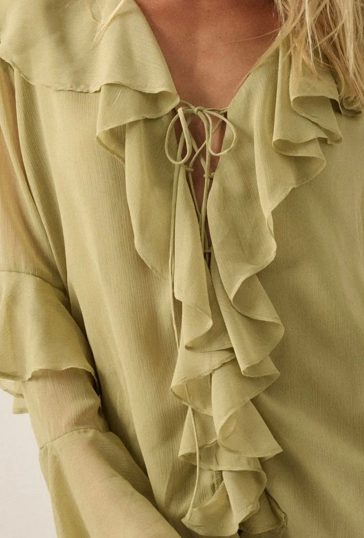 Poet Sheer Chiffon Blouse