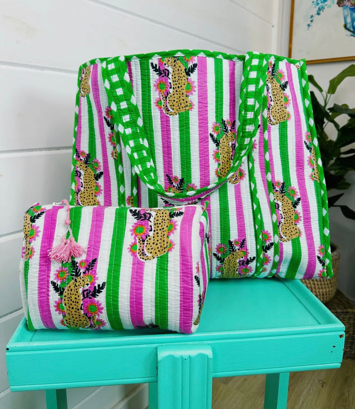 Jaguar Quilted Weekender Bag