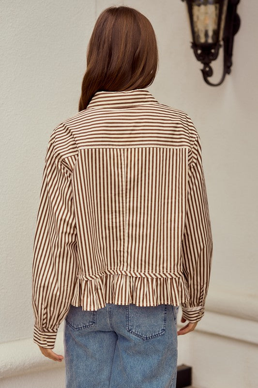 Cynthia Ruffled Hem Top