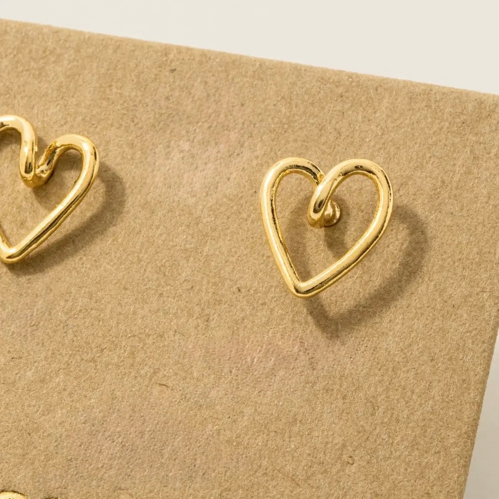 Wire Heart Studs