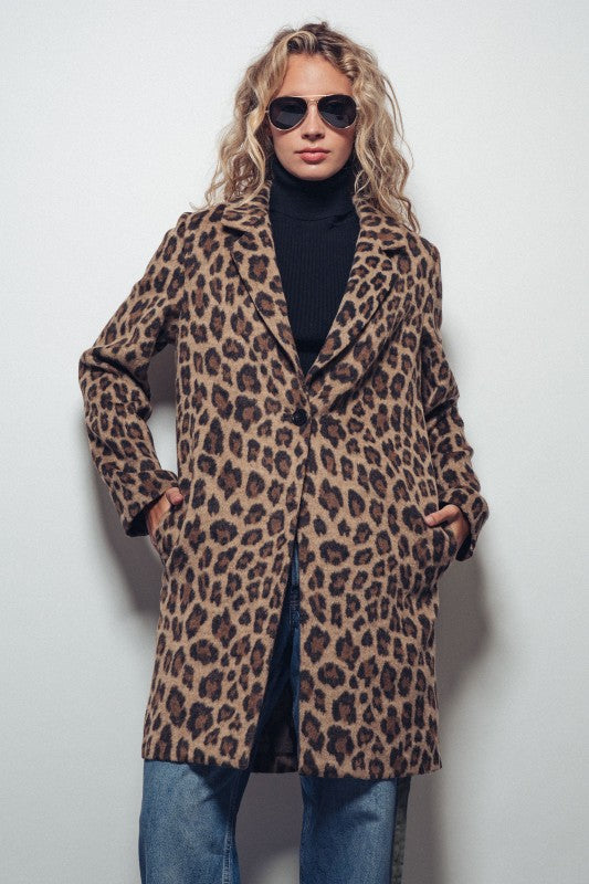 Here Kitty Leopard Coat