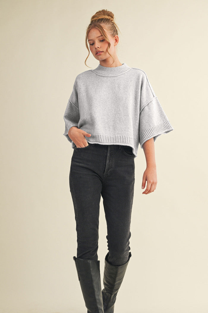 Nadia Mock Neck Sweater