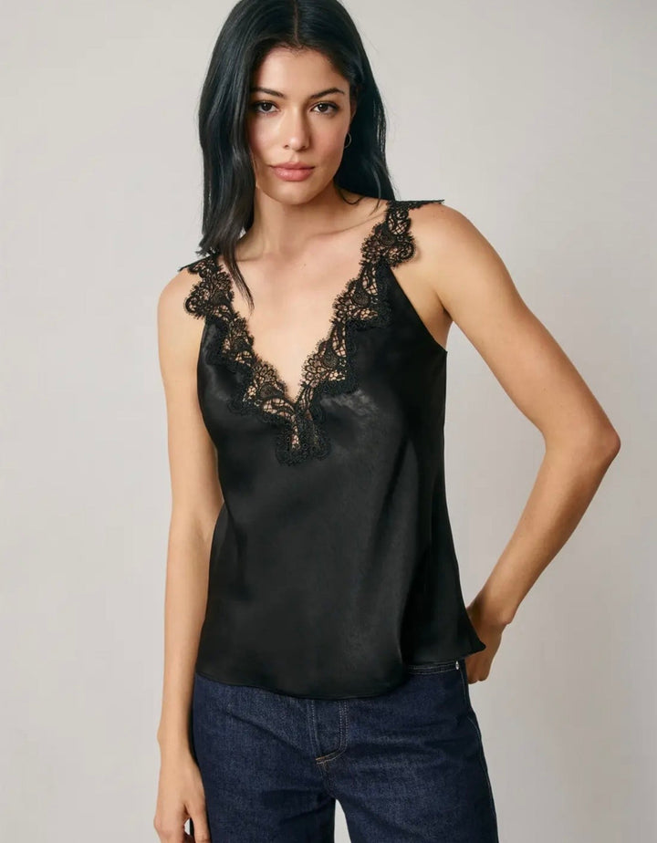 Briar Satin Lace Trim Cami Top