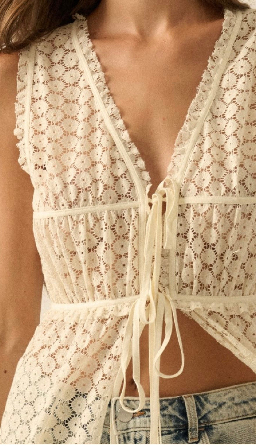 Isabella Tie Front Maxi Top