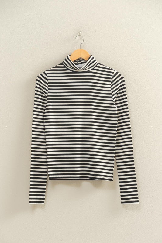 Sawyer Striped Turtleneck