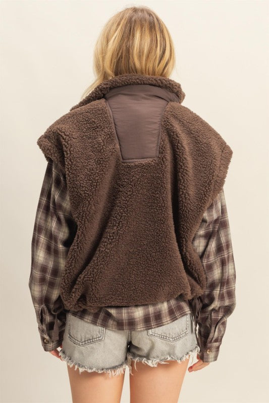 Aspen Oversized Sherpa Vest