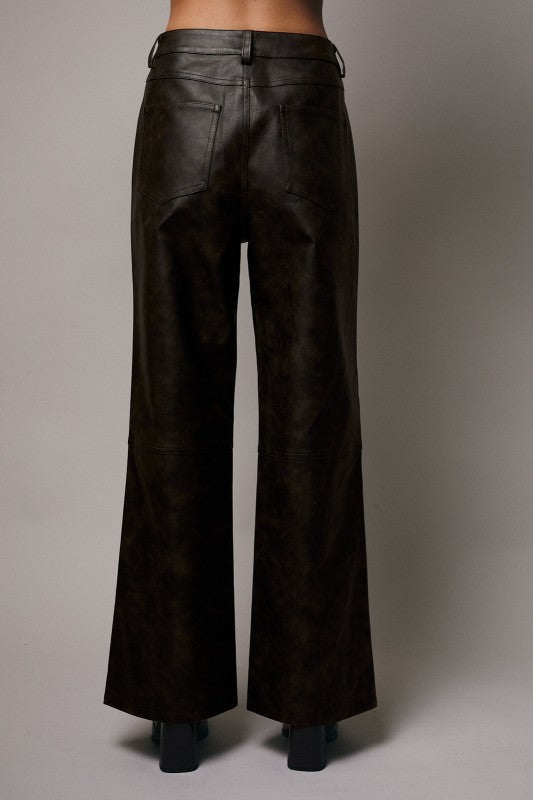 Winslow Wide Leg Faux Leather Pants