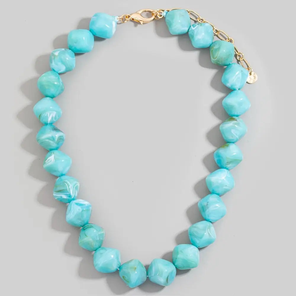 Marble Beaded Necklace