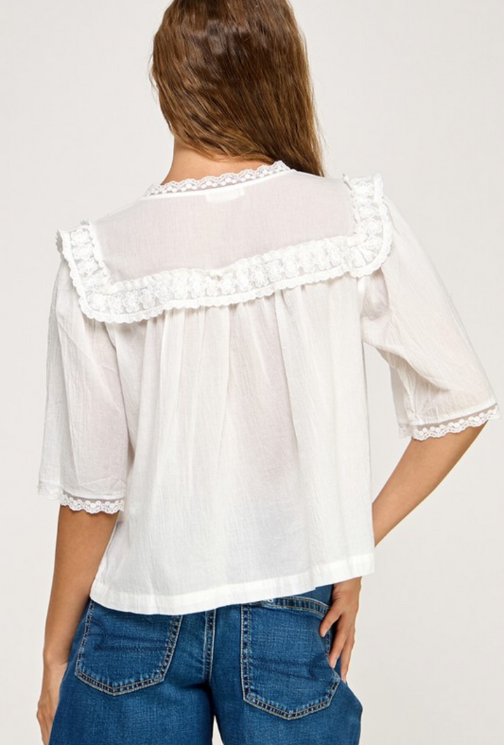 Campbell Embroidered Top