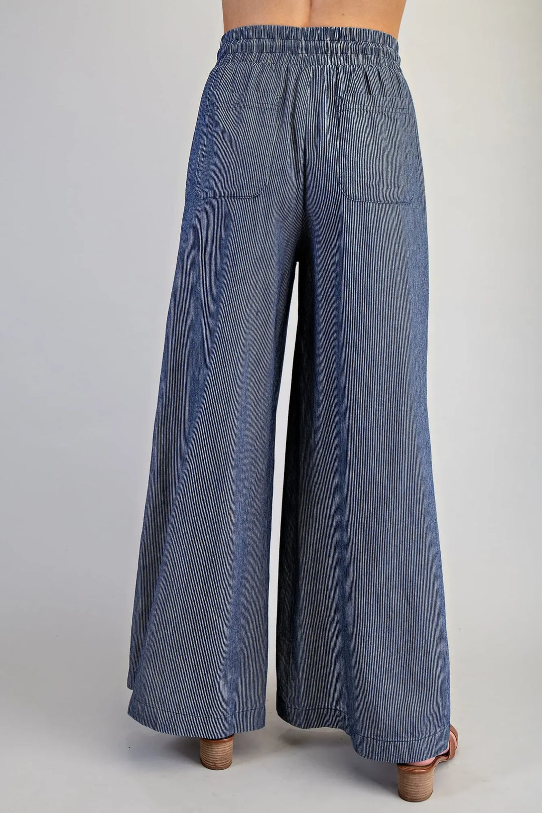 Feeling Free Pinstriped Wide Leg Pants