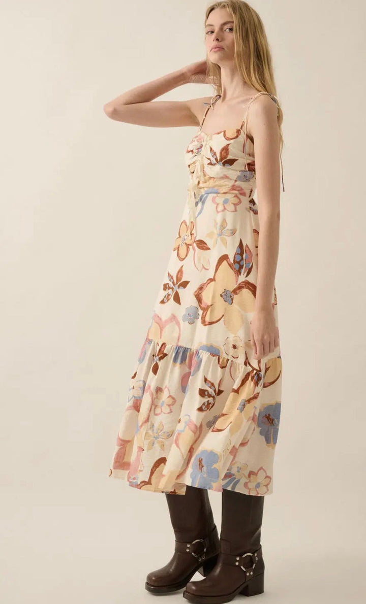 Vallie Floral Midi Dress