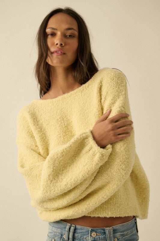 Etta Bubble Sleeve Sweater Butter