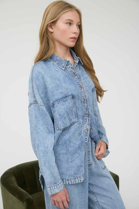 Victoria Denim Top