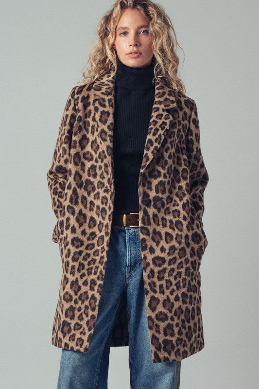Here Kitty Leopard Coat